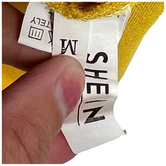 SHEIN Yellow Corduroy Overall Dress Jumper Size M - Picture 6 of 13